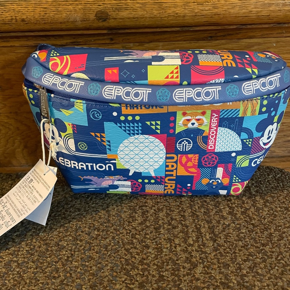 Loungefly EPCOT Themed crossbody/fanny pack